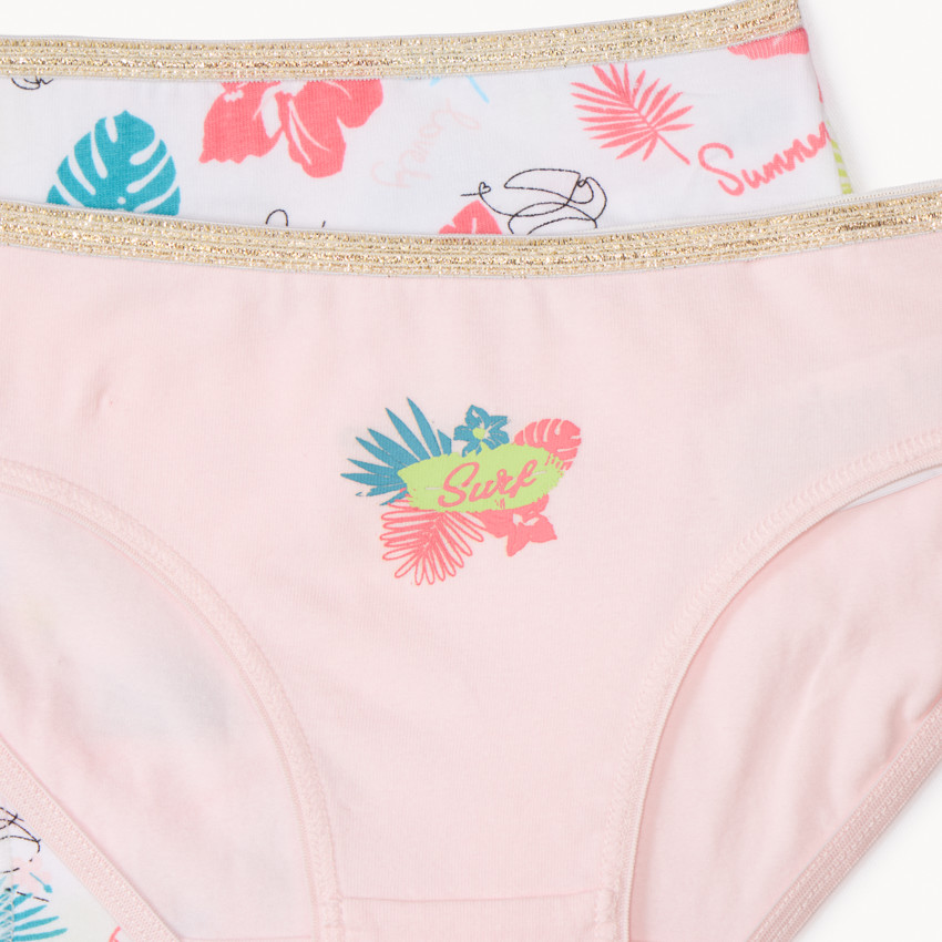 Σετ από 7 βαμβακερές εσώρουχα με φαντεζί σχέδιο για κορίτσι 