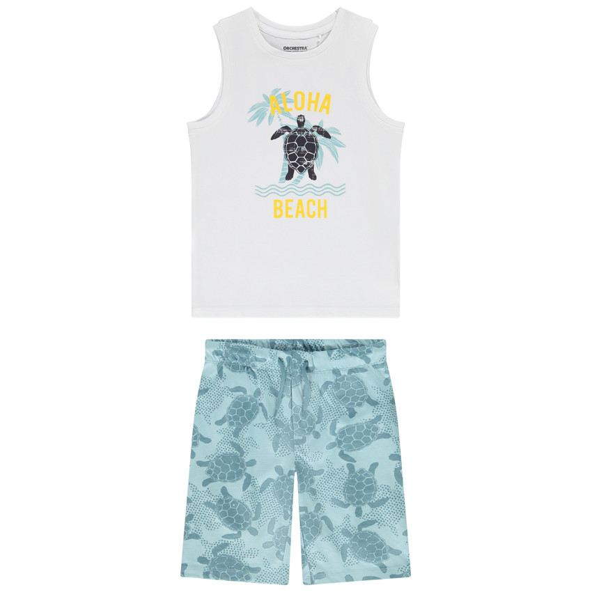 "Σετ 2 τμχ. από jersey με σχέδιο χελώνα για αγόρι" 