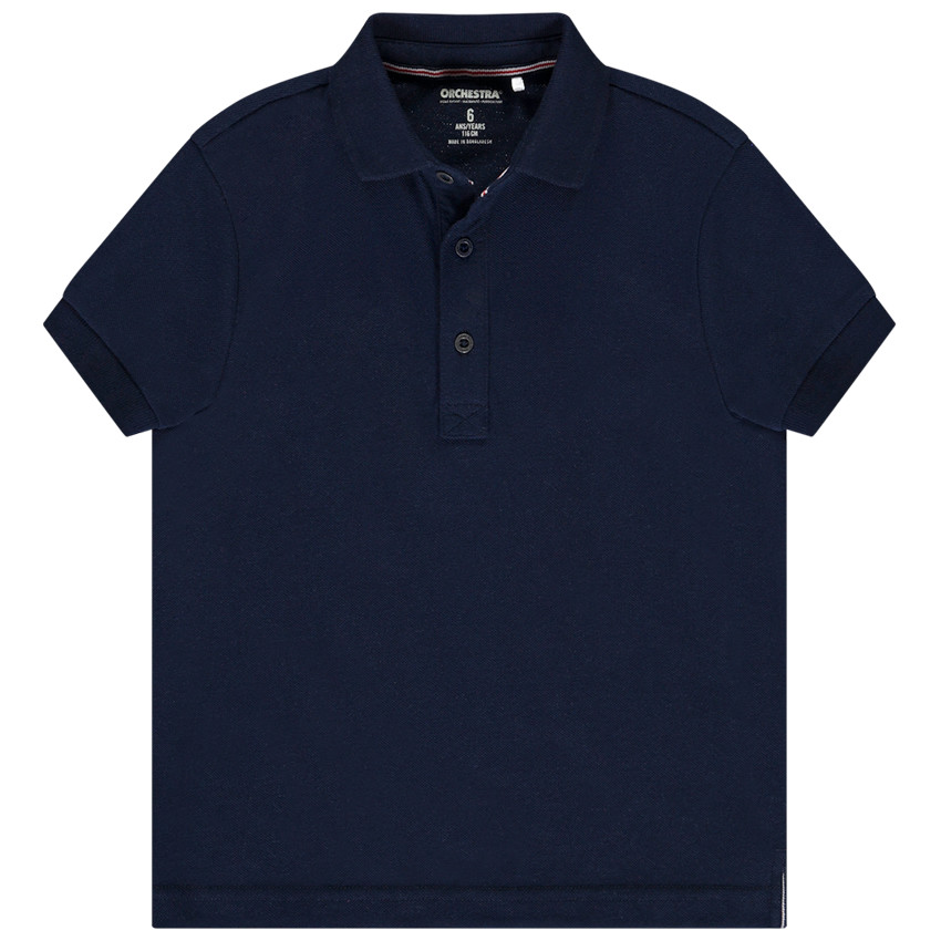 Πολυεστερικό κοντομάνικο πόλο μπλουζάκι από βαμβάκι για αγόρι 