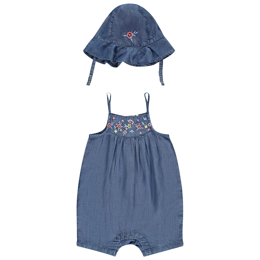 Σετ 2 τμχ. effet jean με charlotte για bebe κορίτσι 