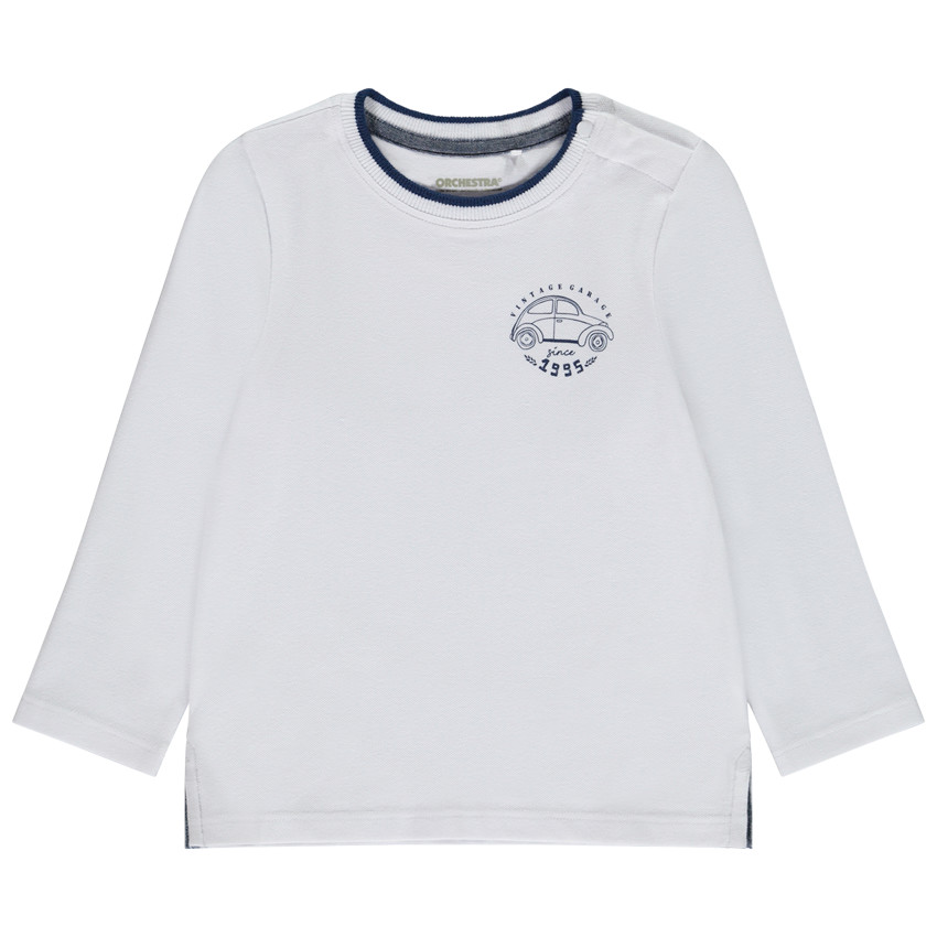 Μακρυμάνικο μπλουζάκι με τύπωμα αυτοκινήτου για μωρό αγόρι 