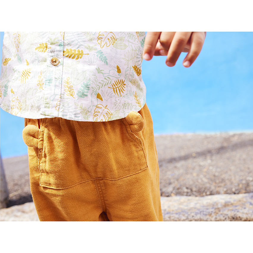 Σετ 2 τμχ. με σχέδιο φύλλων για bebe αγόρι 