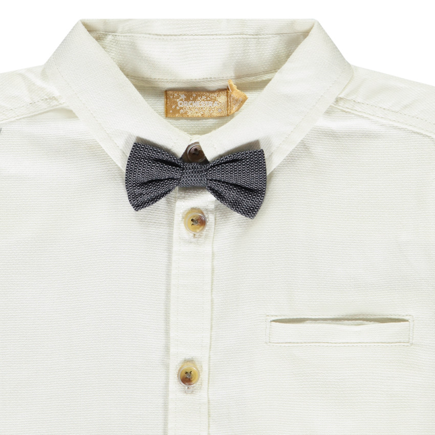 Πουκάμισο μακρυμάνικο με φιόγκο για αγόρι 