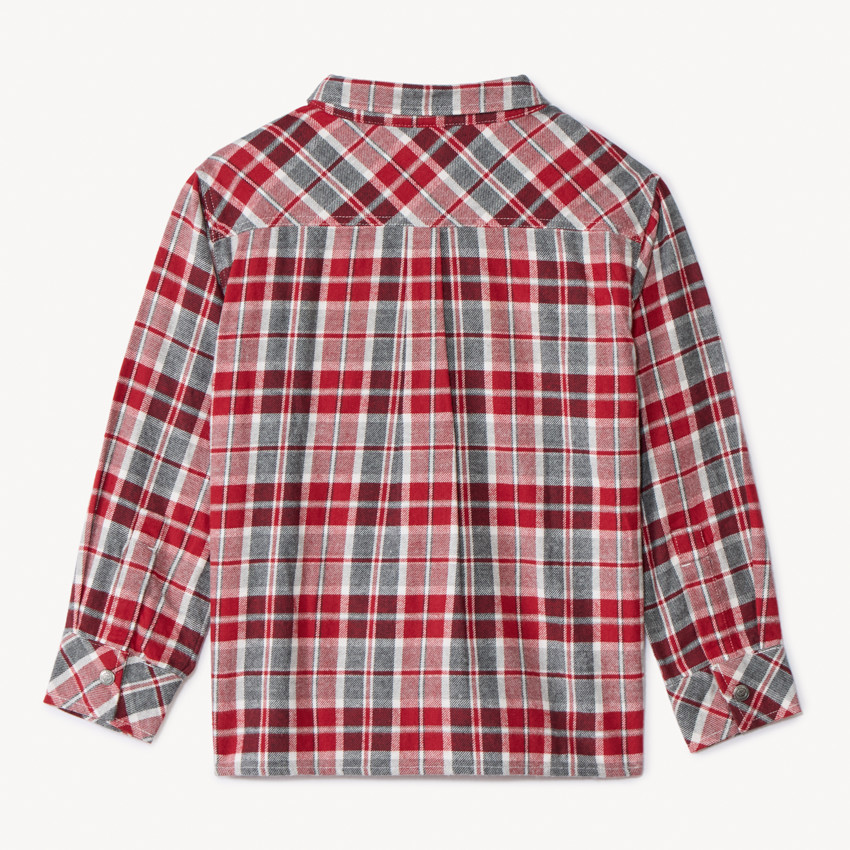 Surchemise manches longues à carreaux pour garçon 