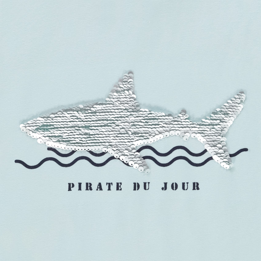 Κοντομάνικο μπλουζάκι με μαγικές παγιέτες για αγόρι 