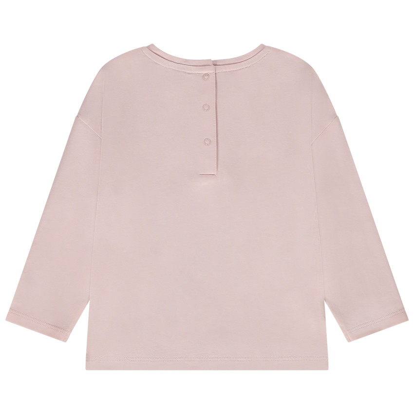 Μπλουζάκι μακρυμάνικο oversize print μονόκερος για bebe κορίτσι 