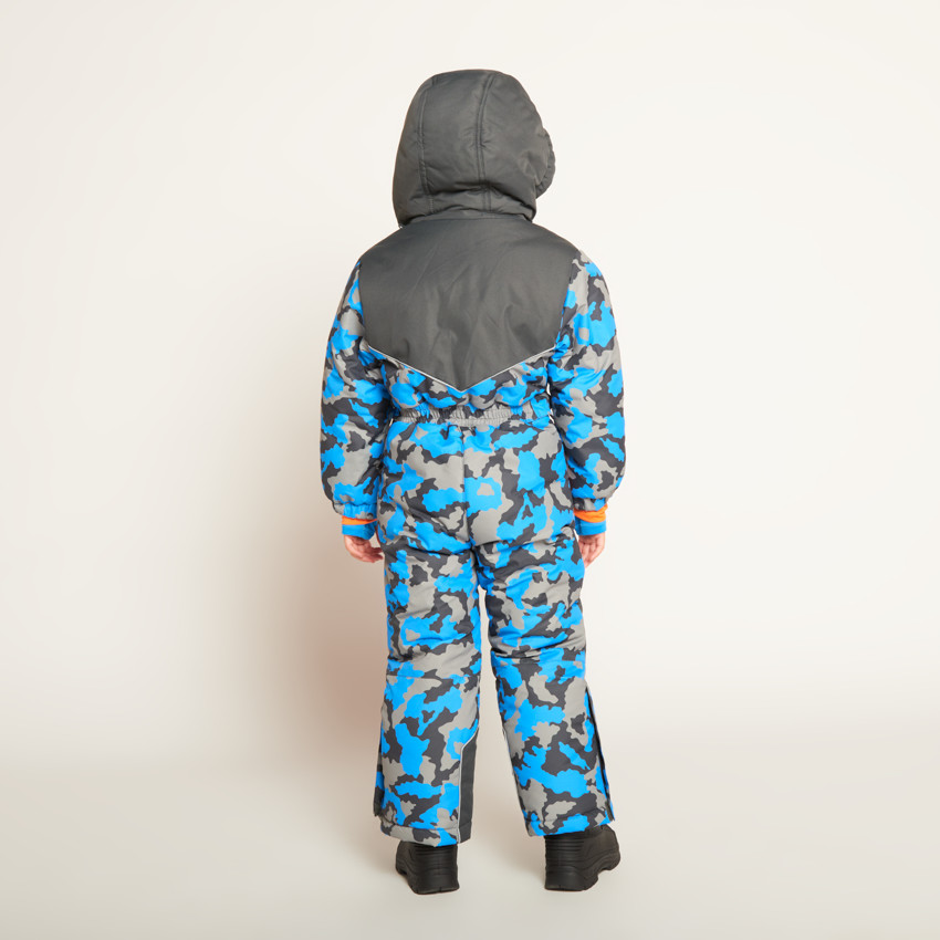 Ολόσωμη φόρμα σκι υφασμάτινη με σχέδιο καμουφλάζ για αγόρι 