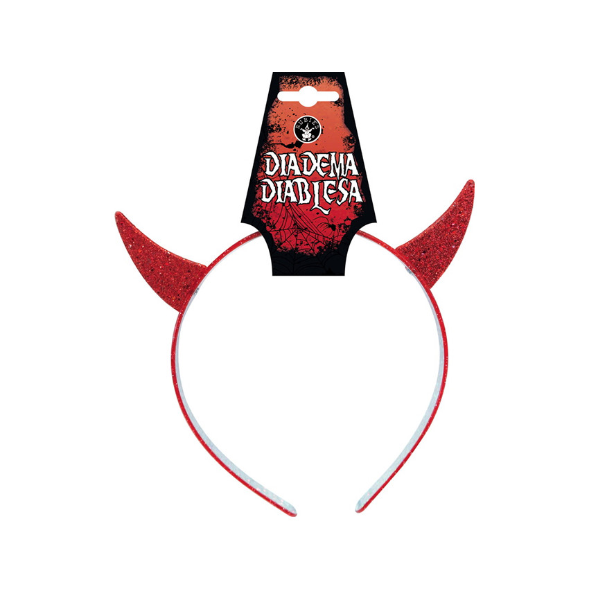 Στέκα με glitter διαβόλου κόκκινη 