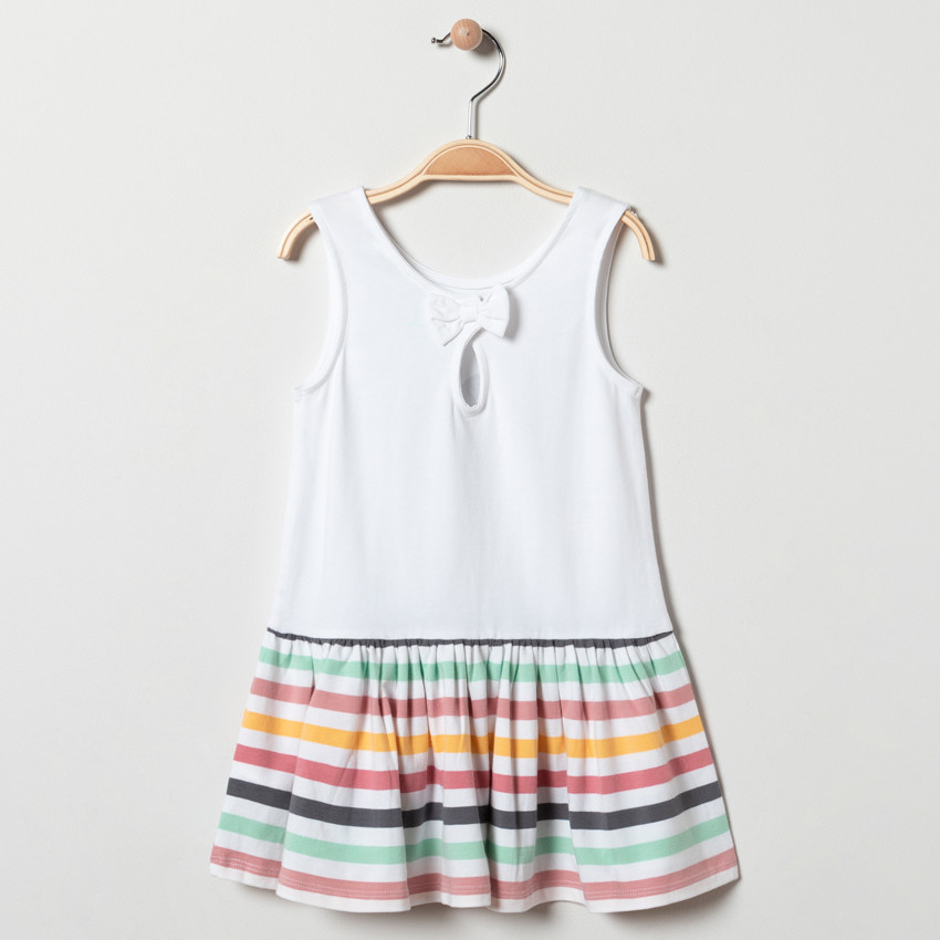 Φόρεμα ριγέ με σχέδιο Mickey & Minnie Disney για κορίτσι 