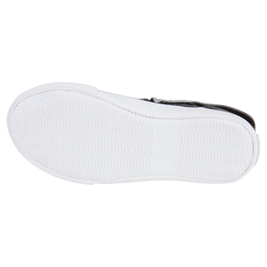 Baskets montantes avec revers en toile 