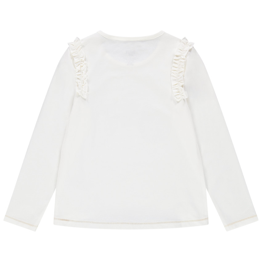 Μακρυμάνικη βαμβακερή μπλούζα με μοτίβο Smiley από «μαγικές» πούλιες  