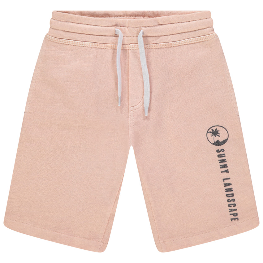 Βερμούδα μονόχρωμη με μήνυμα σχέδιο και φοίνικα 