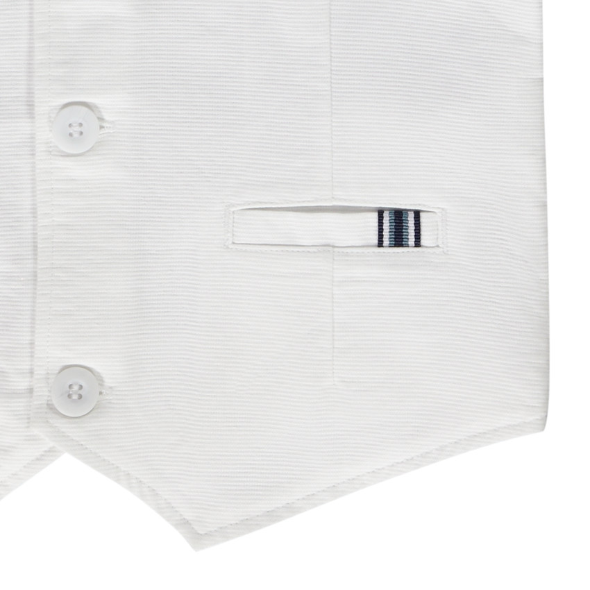 Γιλέκο σερβιτόρου βαμβακερό armuré με τσέπες για αγόρι 