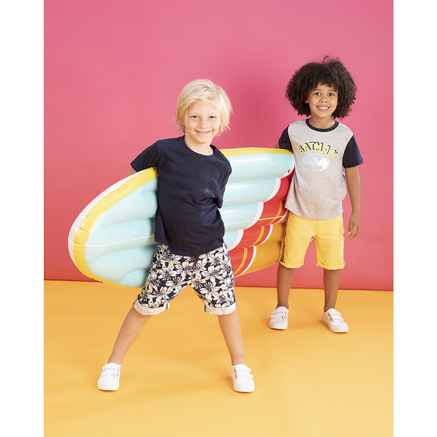 T-shirt κοντομάνικο με τσέπη και σχέδιο φοίνικα 