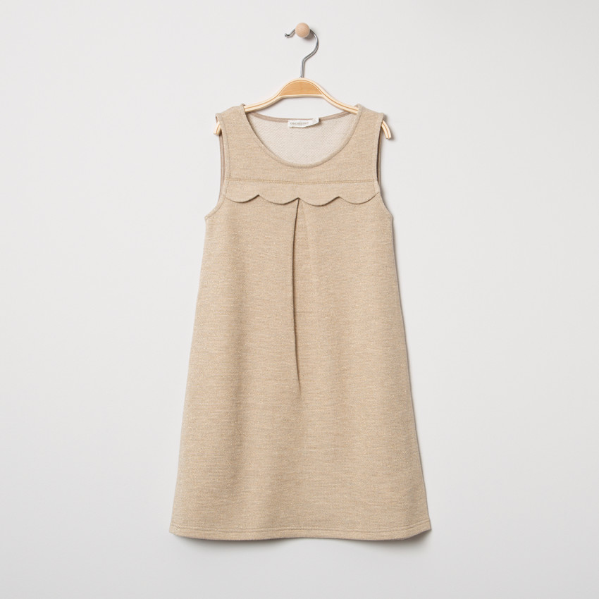 Αμάνικο φόρεμα από φανέλα με μεταλλιζέ όψη  Additional  Αμάνικο φόρεμα από φανέλα με μεταλλιζέ όψη