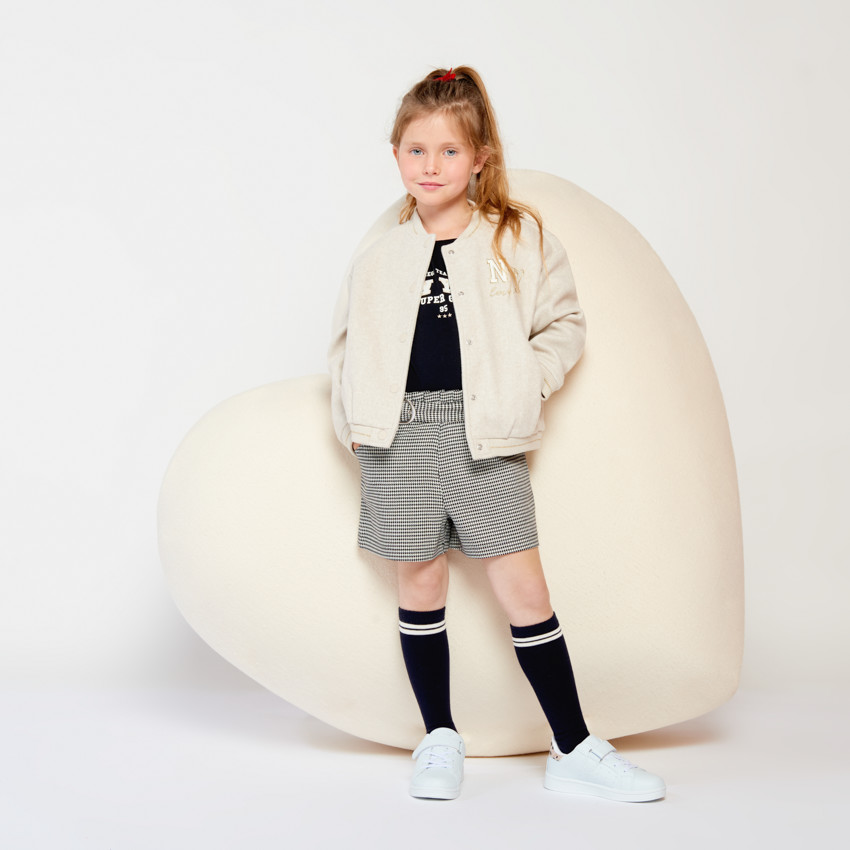 T-shirt manches longues avec broderie bouclette pour fille 