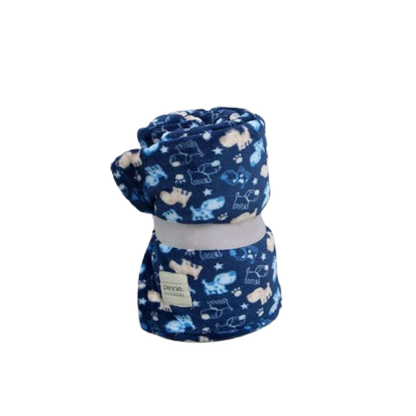 Kουβερτα κουνιας βελουτε puppies Μπλε 120-152  