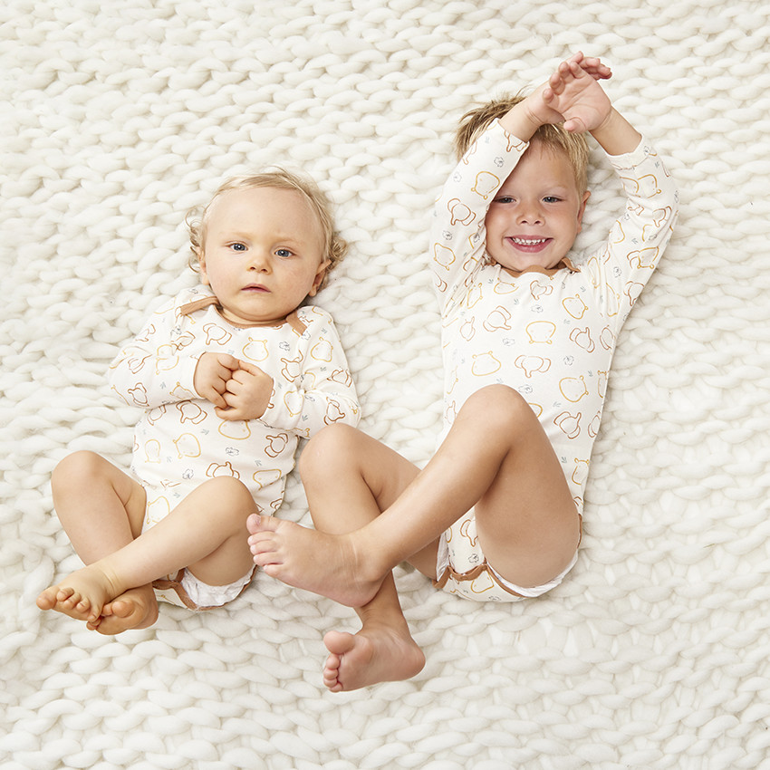 "Σετ από 7 φαντεζί μακρυμάνικα κορμάκια για μωρό αγόρι" 