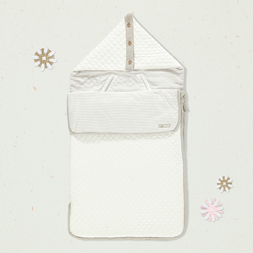 Nid d'ange en velours et coton bio - Little Natural Collection 