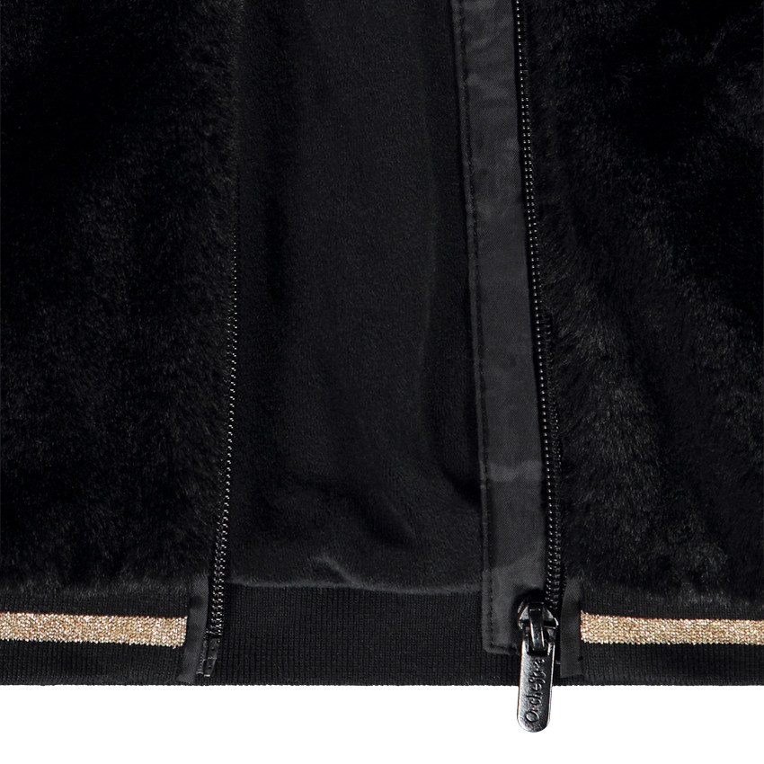 Μπόμπερ με ψεύτικη γούνα και επένδυση sherpa για κορίτσι 