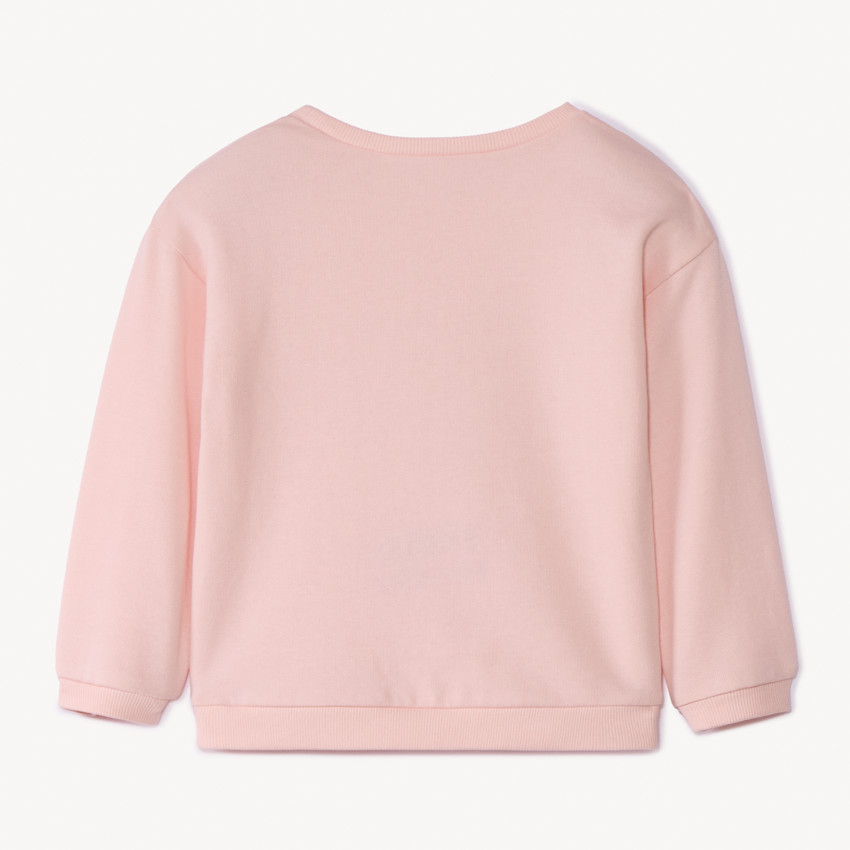 Φούτερ molleton με σχέδιο καρδιά "Love" για bebe κορίτσι 