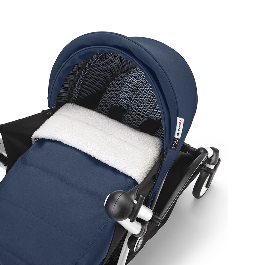 Poussette Stokke® YOYO³ de la naissance à 3 ans - cadre blanc/bleu Air France 