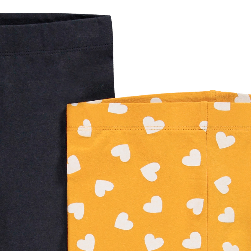 Lot de 2 leggings assortis pour enfant fille 