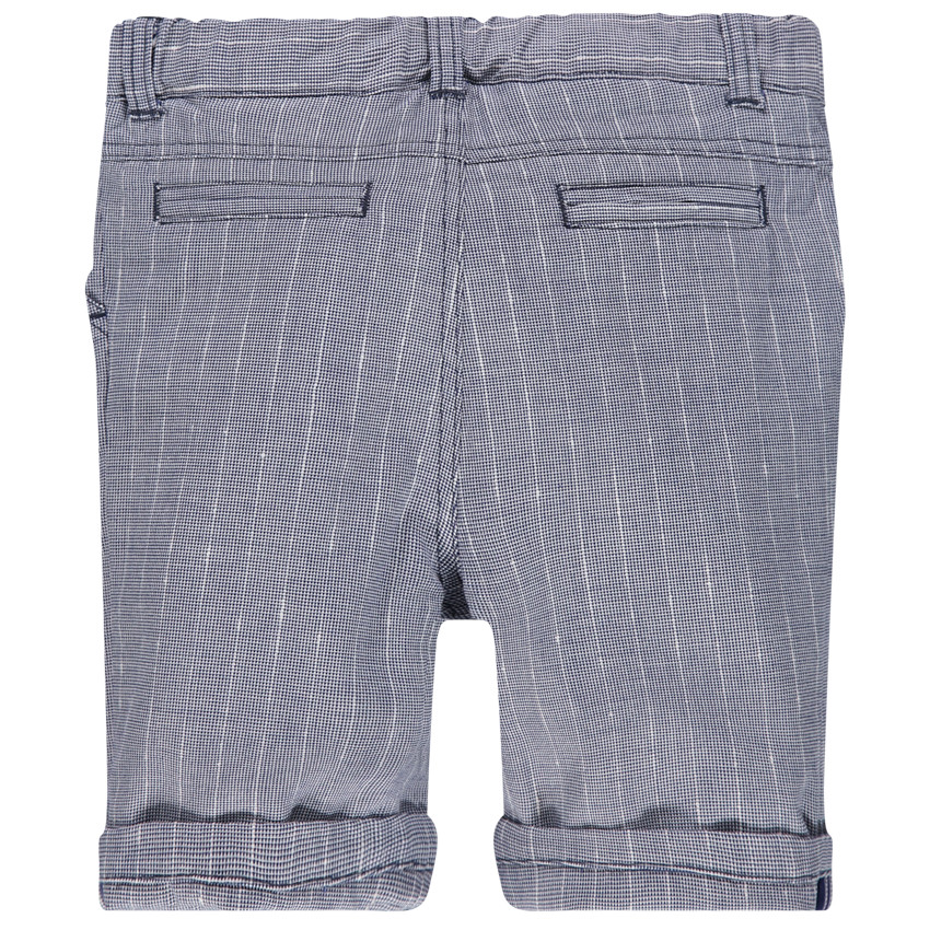 Βερμούδα με λεπτές ρίγες και τσέπες  