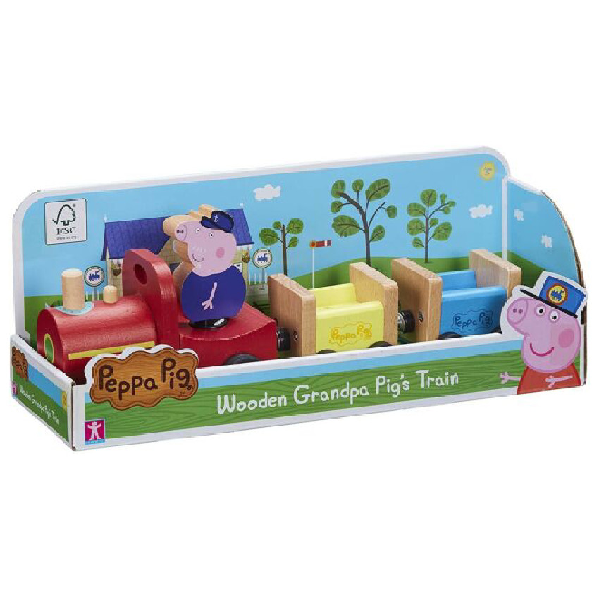 Peppa Pig Το Ξυλινο Τρενο Του Παππου Γουρουνακι GIOCHI PREZIOSI 
