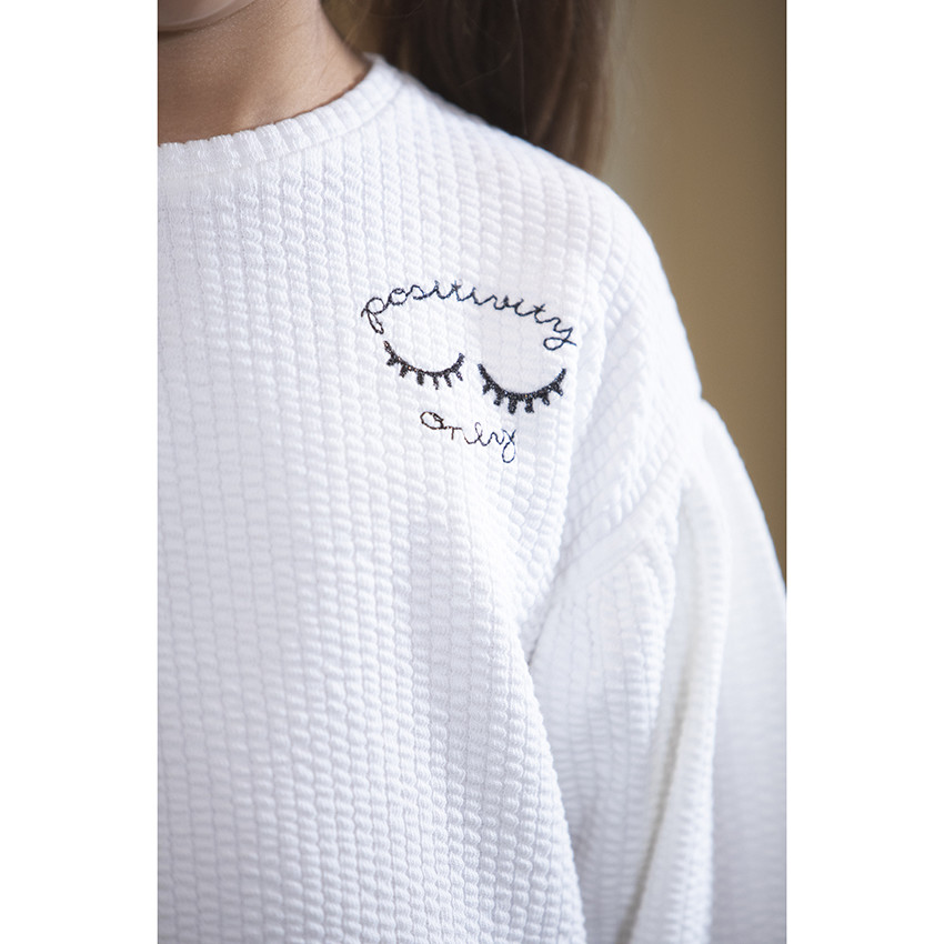 Φούτερ molleton φαντεζί για κορίτσι 