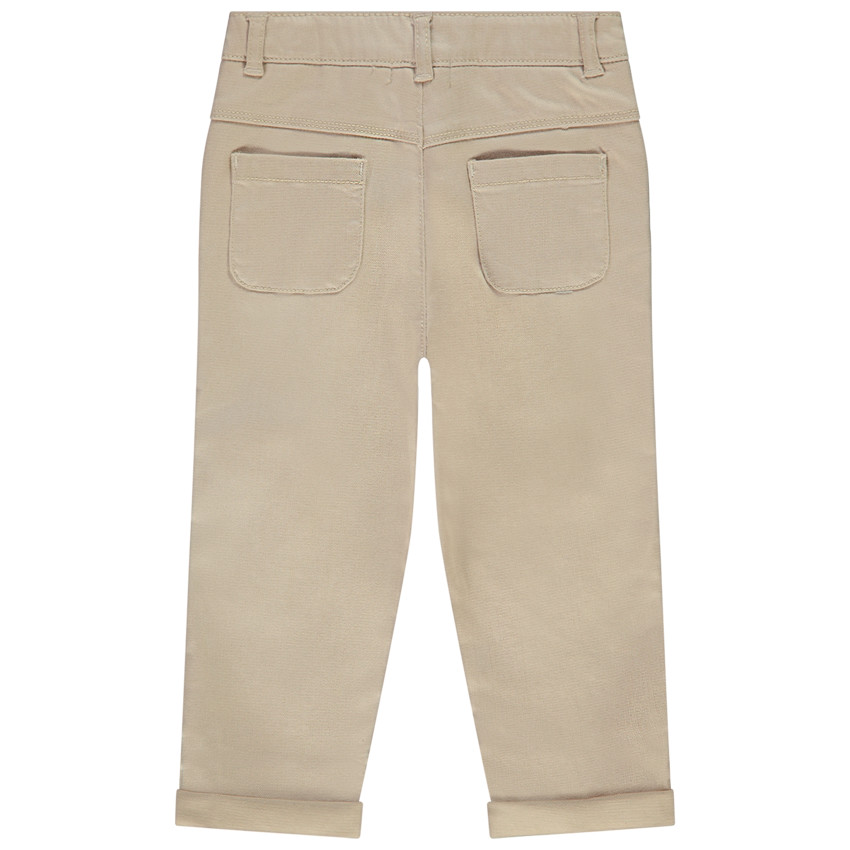 Παντελόνι σε sergé μονόχρωμο για bebe αγόρι 