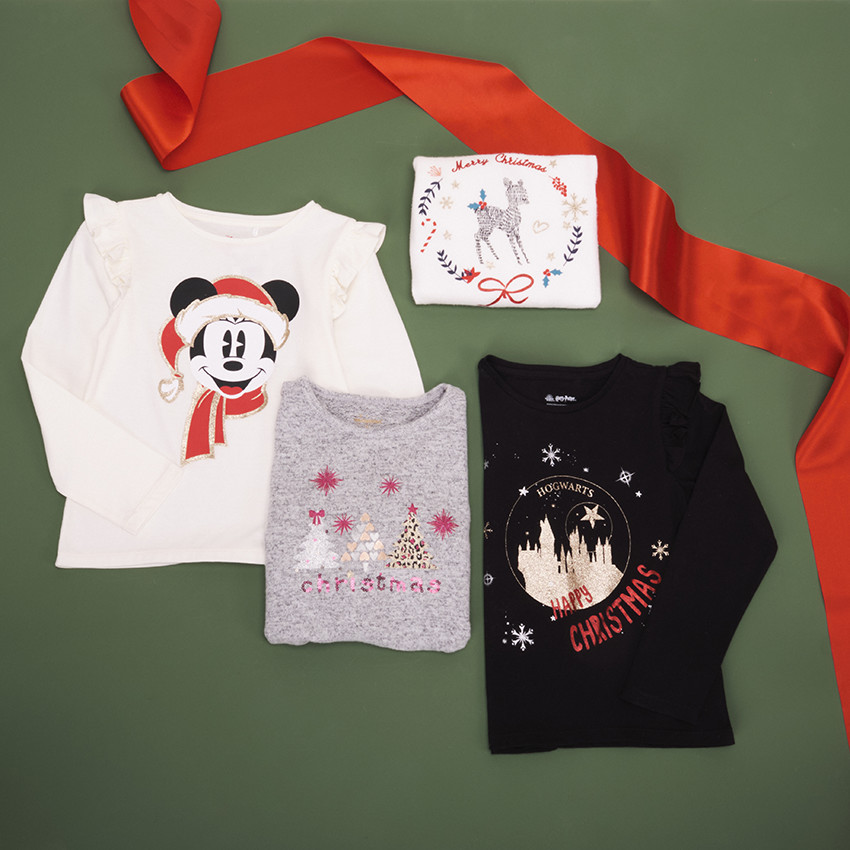 T-shirt μακρυμάνικο με σχέδιο για κορίτσι 