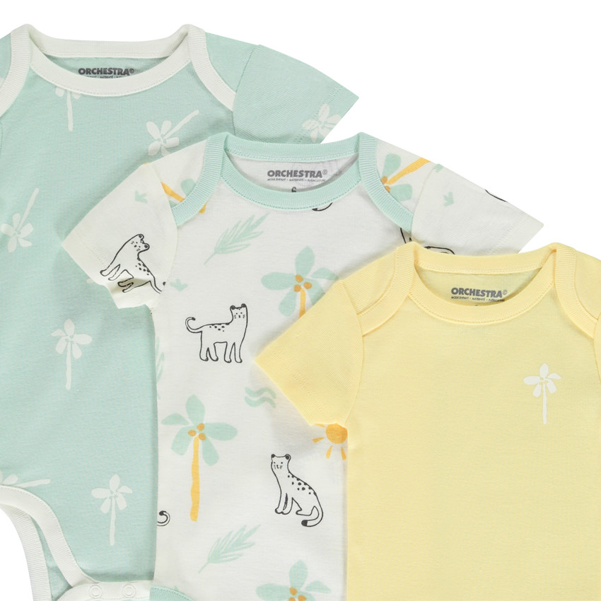 Σετ από 7 κοντομάνικα κορμάκια φαντασίας για bebe αγόρι 