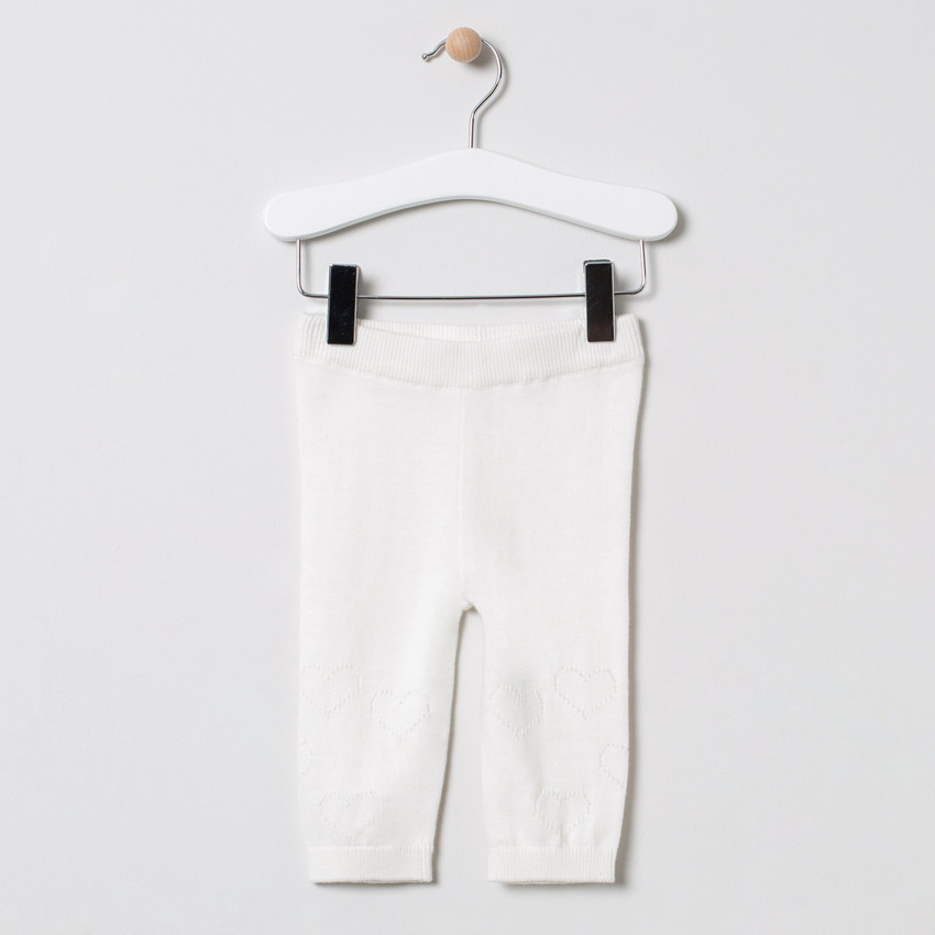 Ensemble avec robe en tricot et pantalon à coeurs 