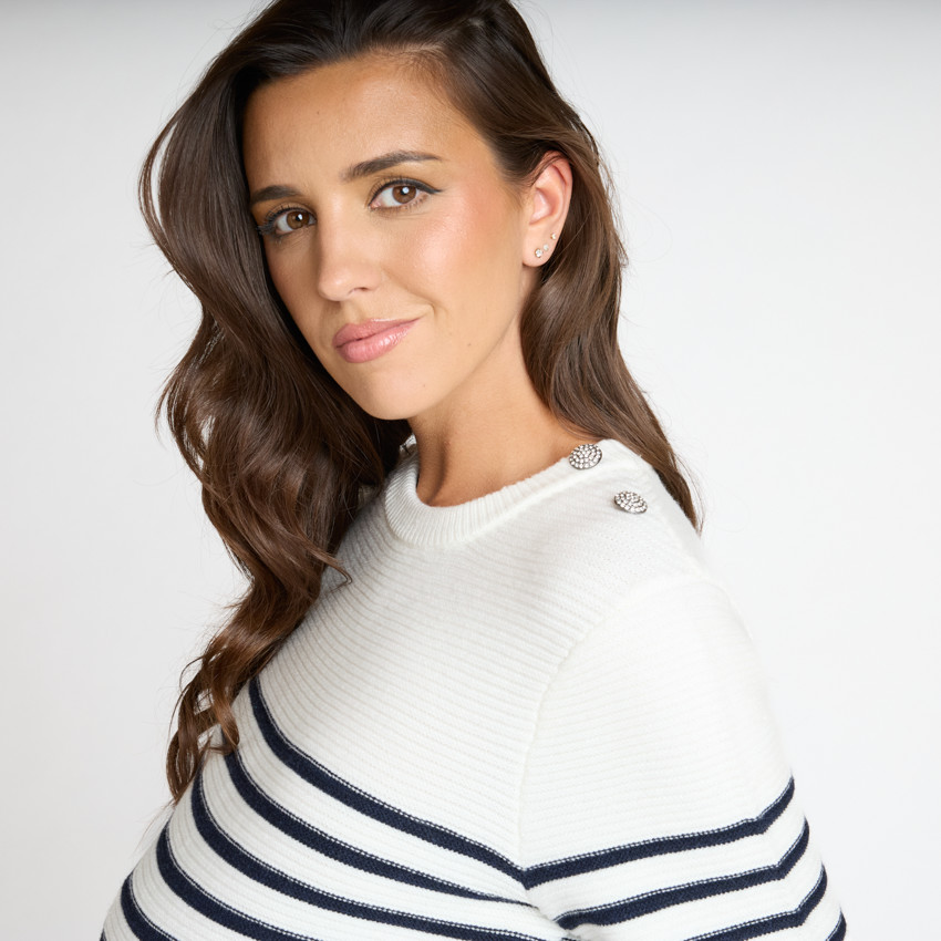 Φόρεμα πλεκτό με σχέδιο μαρινιέρα για γυναίκες 