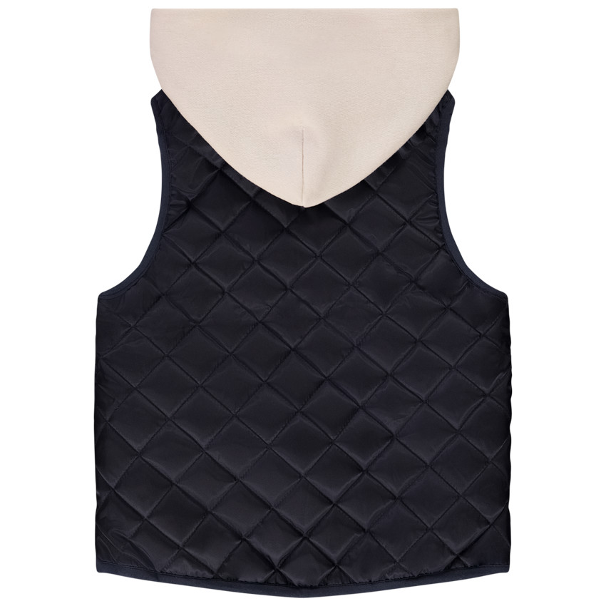 Ντουζόν χωρίς μανίκια bi-matière με κουκούλα για bebe αγόρι 