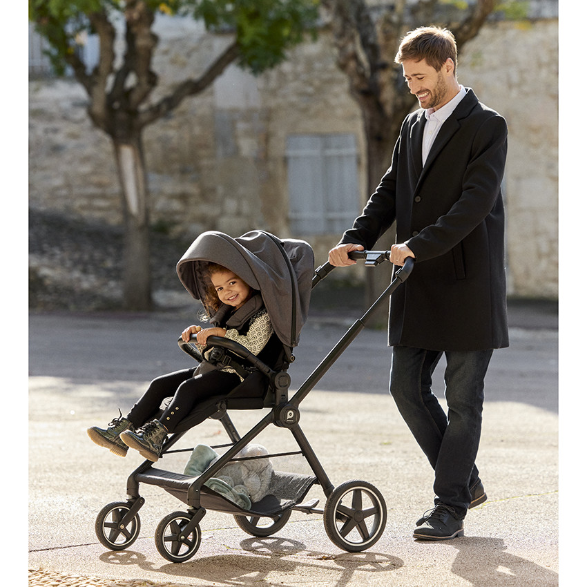 Καρότσι compact Athena μαύρο/γκρι 