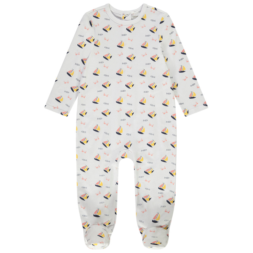 Φορμάκι με σχέδιο καραβάκια για bebe αγόρι - Διαφορετικά ανοίγματα ανάλογα με την ηλικία 