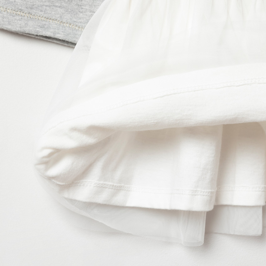 Φόρεμα μακρυμάνικο effet 2 σε 1 Smiley Baby 