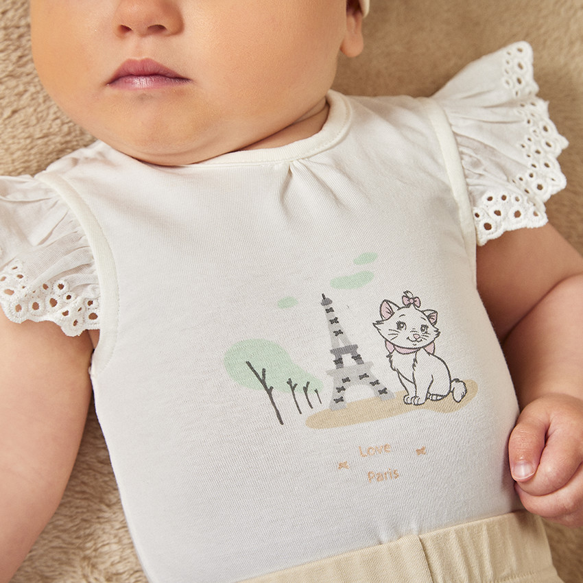 Σετ 3 τεμαχίων με δαντέλα Marie Disney για bebe κορίτσι  Additional Σετ 3 τεμαχίων με δαντέλα Marie Disney για bebe κορίτσι