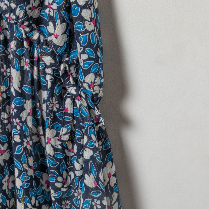 Φόρεμα κοντομάνικο με σχέδιο floral για κορίτσι 