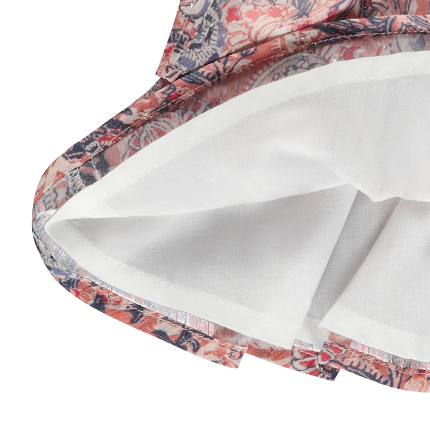 Φούστα με βολάν σε σχέδιο κασμίρ με lurex για κορίτσι 