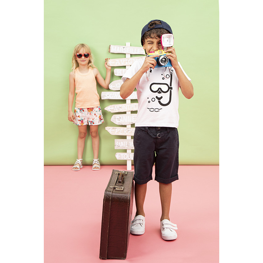 Βαμβακερό σορτς εμπριμέ  Additional Βαμβακερό σορτς εμπριμέ