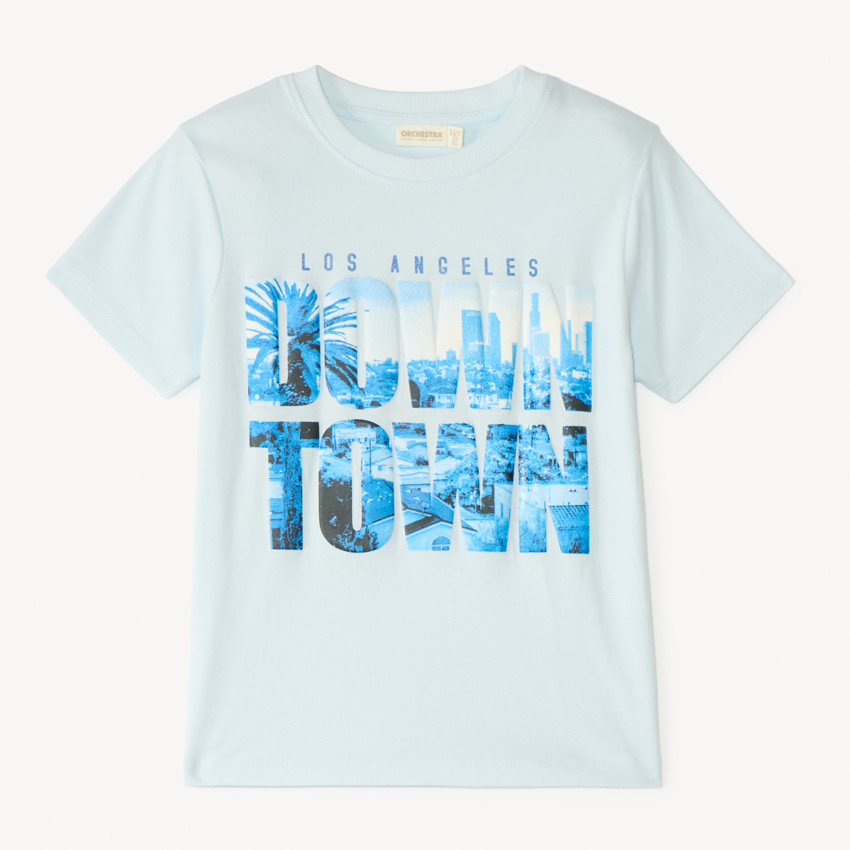 T-shirt με κοντά μανίκια photoprint Λος Άντζελες για αγόρι 