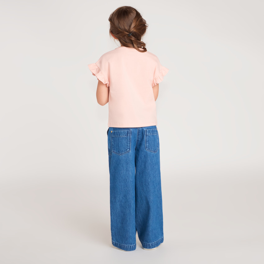 T-shirt με κοντό μανίκι και φλοράλ σχέδιο κορίτσι 