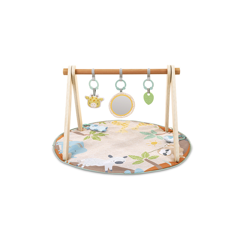 Wonder & Wood Ξύλινο Γυμναστήριο Μωρού Με Χαλάκι Δραστηριοτήτων INGENUITY  