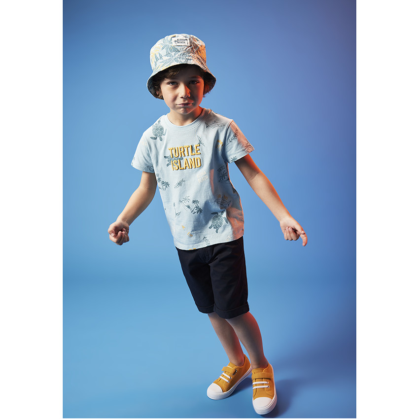 "Καπέλο από βαμβάκι με σχέδιο φοίνικες για αγόρι" 