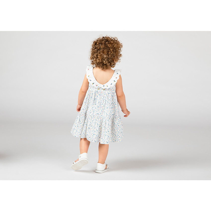 Robe sans manches col volanté et imprimé fleuri pour bébé fille  Additional Robe sans manches col volanté et imprimé fleuri pour bébé fille