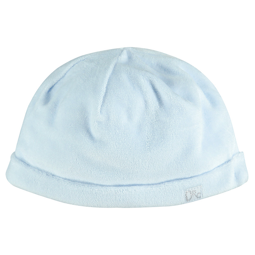 Bonnet en velours uni 