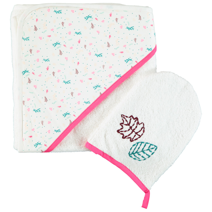 Cape de bain et gant de toilette Poetic nature 